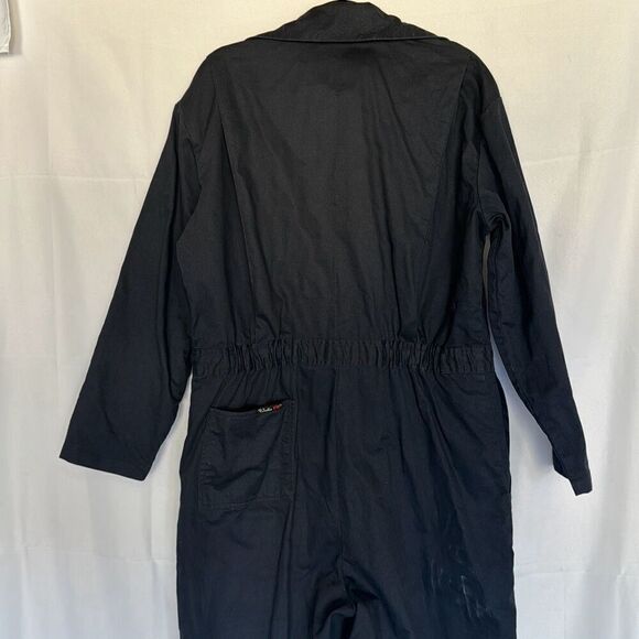 Walls FR Mens Coveralls Workwear Large Fire Resistant Jumpsuit Overall Navy Blue - Picture 8 of 9